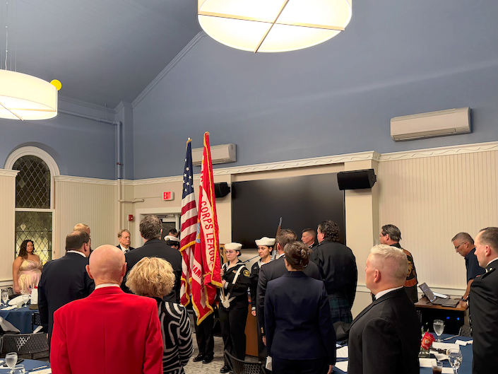 Seacadets serving as color guard