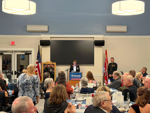 LtCol Hubacher giving the Keynote Speech
